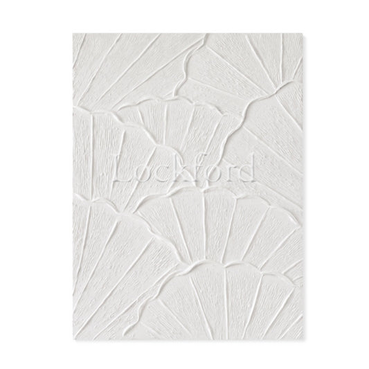 Arches Textured Plaster Wall Art - White Fans Textured Wall Art - More Sizes