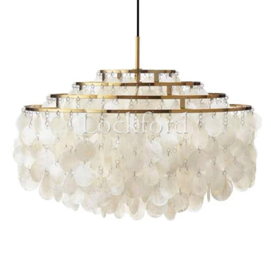 Seashell Disc Pendant Lamp - More Colors & Sizes