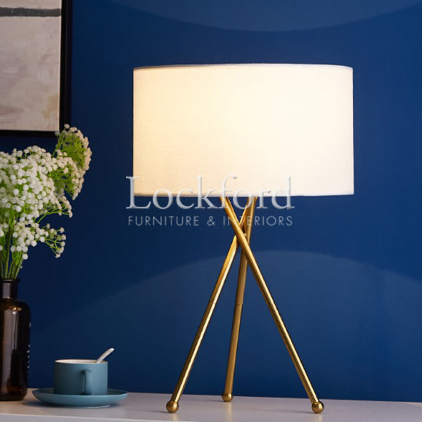 Aristo Brass Tripod Table Lamp - More Colors