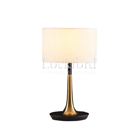 Eton Contemporary Table Lamp with Brass Detail