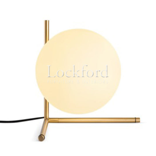 Faraday Contemporary Brass Table Lamp - Short