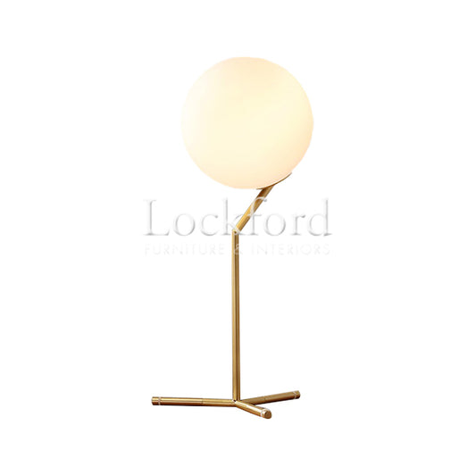 Faraday Contemporary Brass Table Lamp - Tall