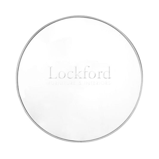 Round Mirror with Silver Frame - More Sizes