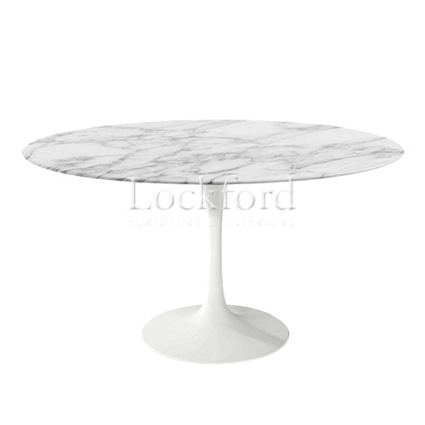 Tulip Style Round Marble Table - More Sizes