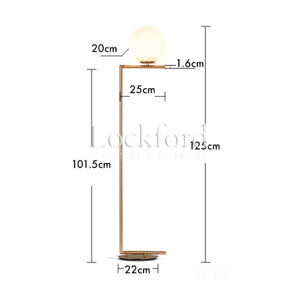 Faraday Brass Floor Lamp - More Sizes